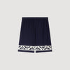 Amalfi Short Contrast Pattern Floaty Shorts Navy Blue