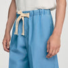 Rope Denim Shorts Faded cotton shorts Chambray