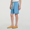 Rope Denim Shorts Faded cotton shorts Chambray
