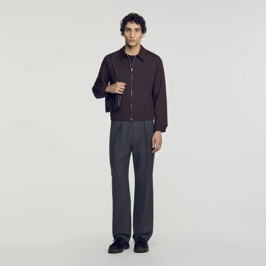 Cotton Jacket  Worker Jacket Chocolate