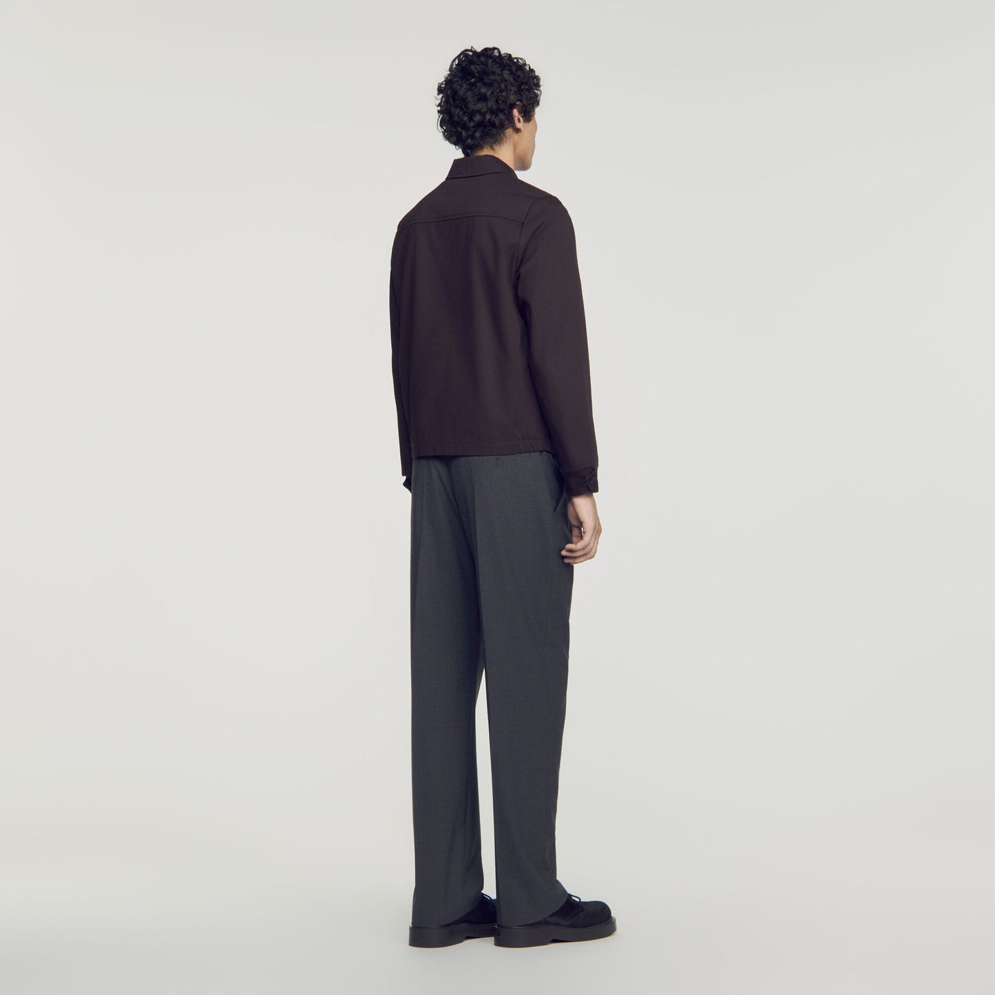 Cotton Jacket  Worker Jacket Chocolate