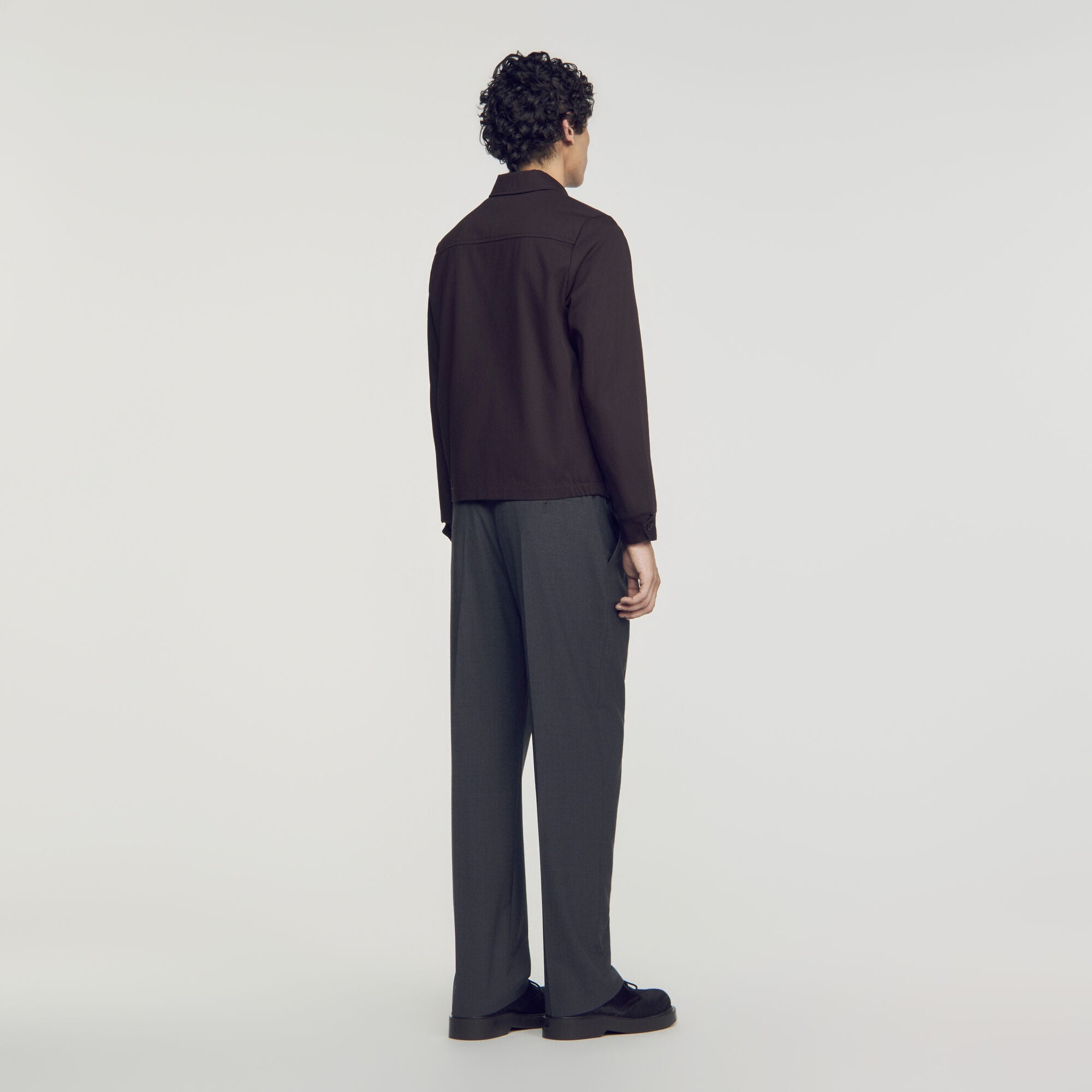 Cotton Jacket  Worker Jacket Chocolate