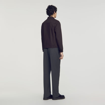 Cotton Jacket  Worker Jacket Chocolate