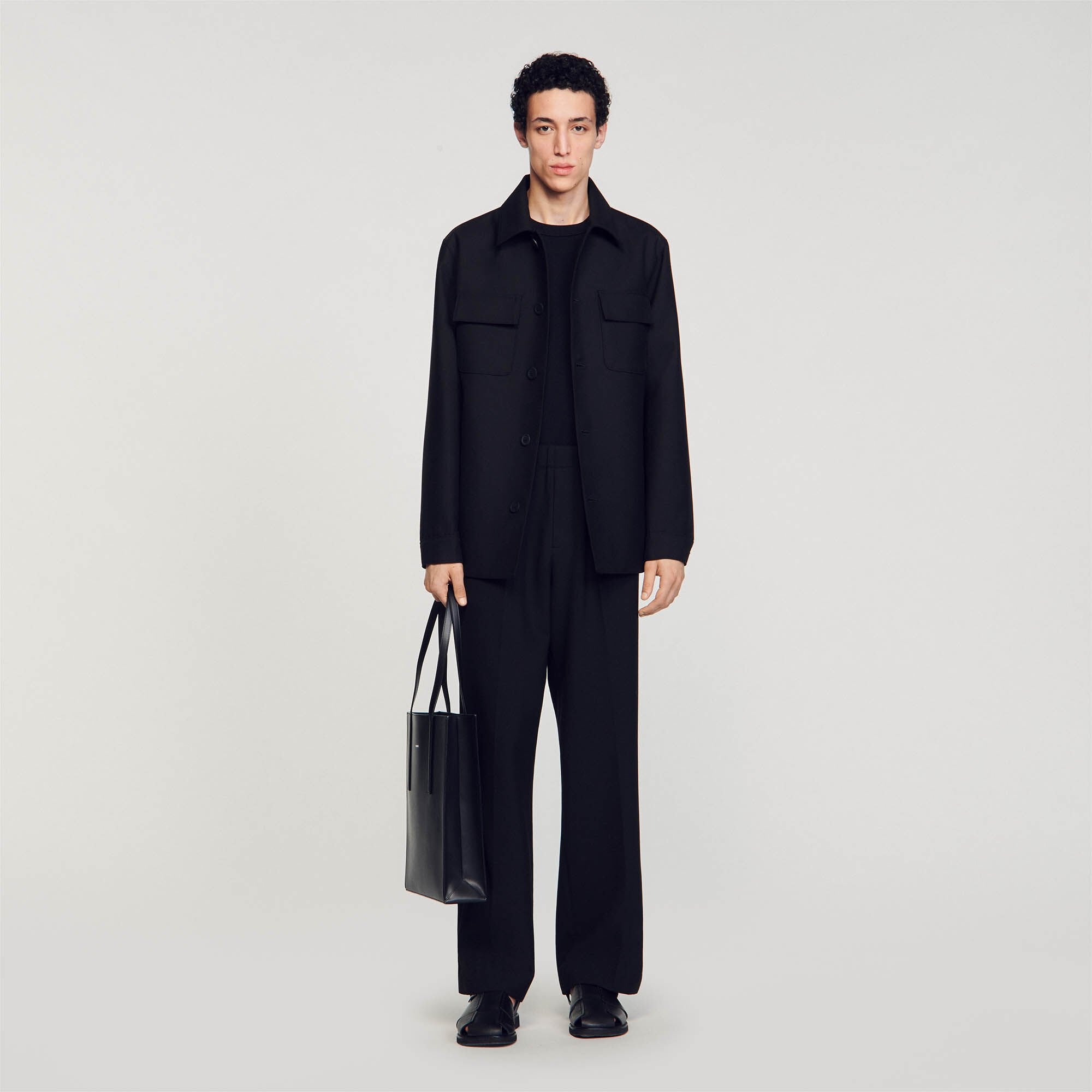 Overshirt Buttoned Overshirt Black