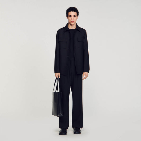 Overshirt Buttoned Overshirt Black