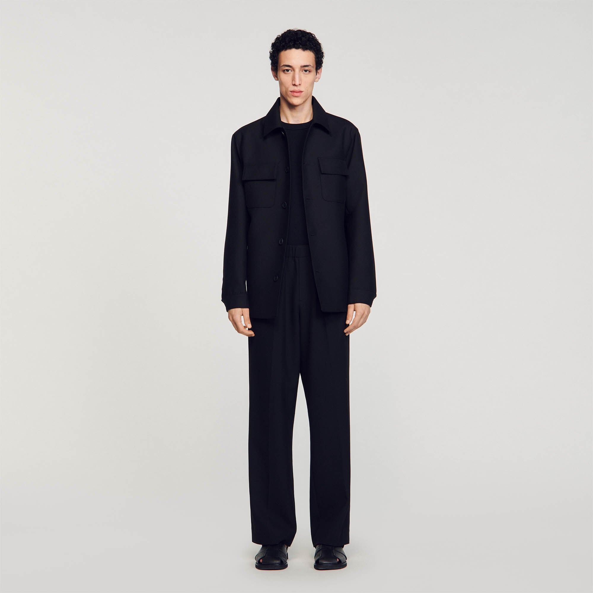 Overshirt Buttoned Overshirt Black