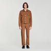 Trucker Padded Cross Square Cross denim jacket Tobacco Brown