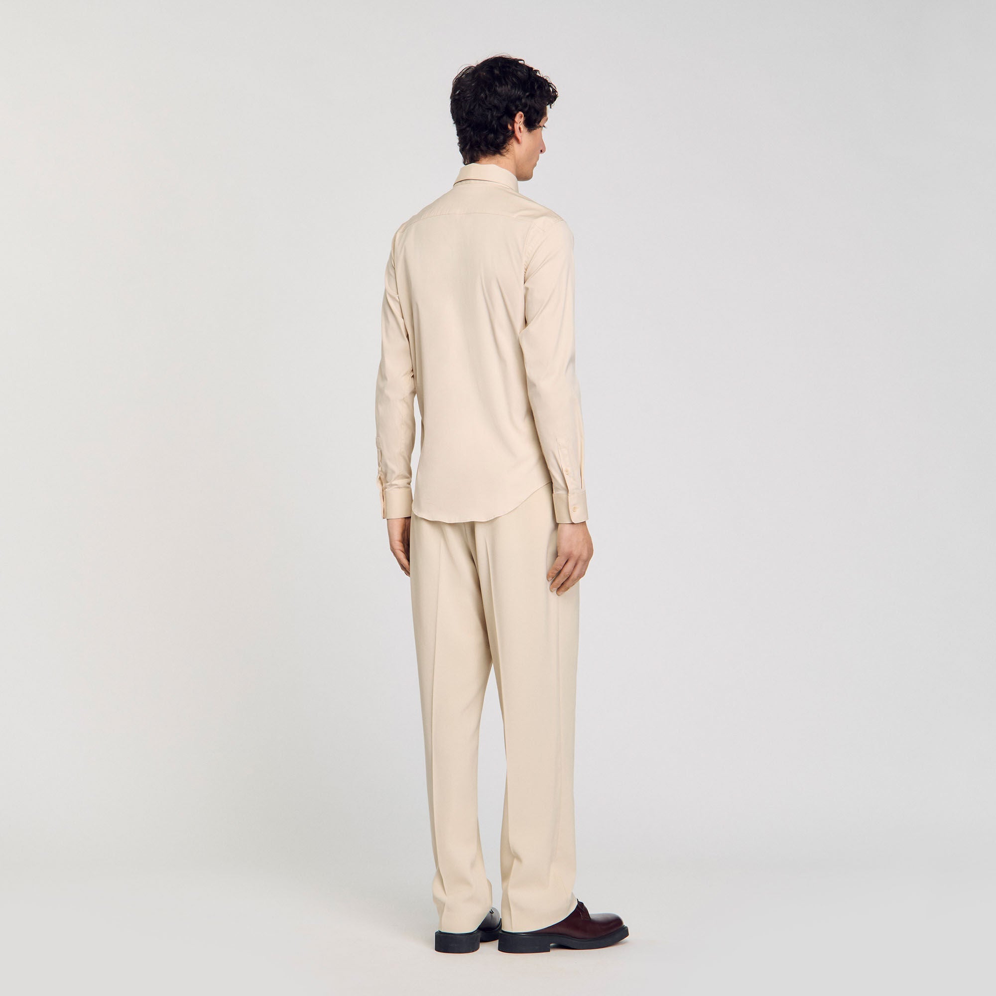 New Seamless Stretch Plain Shirt Oats