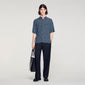 Catena Shirt Mc Link Print Loose-Fit Shirt Navy Blue