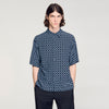 Catena Shirt Mc Link Print Loose-Fit Shirt NAVY BLUE