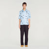 Velvet Flowers Mc  Shirt Sky Blue
