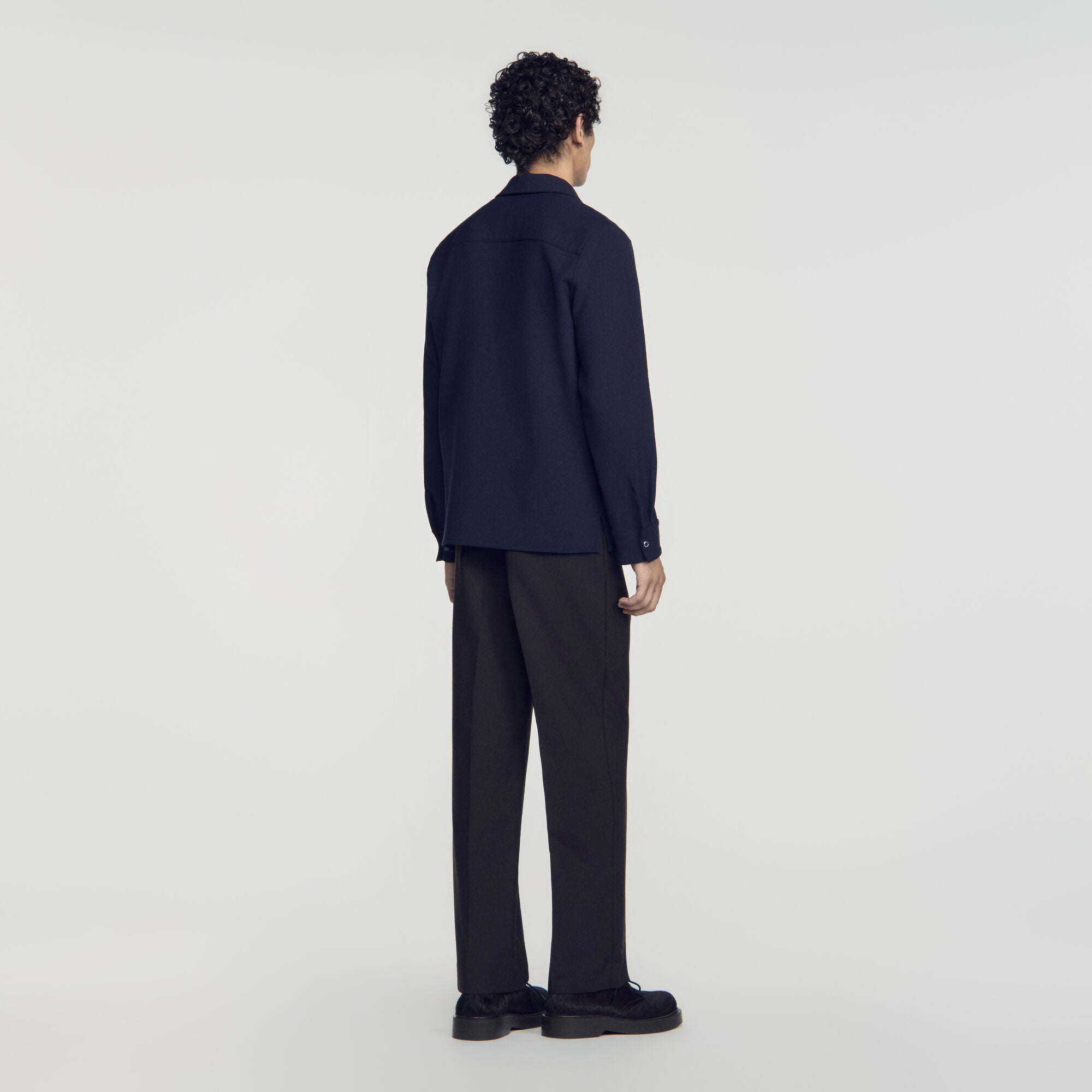 Joker Zip Shirt  Shirt Navy Blue