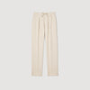 Jersey Pli Elasticated Straight-Leg Trousers Putty