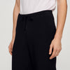 Regular Home Patch Knit Jogging Bottoms Black