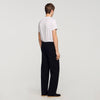 Regular Home Patch Knit Jogging Bottoms Black