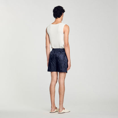 Squarecross Jacquard Mdc Squarecross Swim Shorts Midnightblue Midnightblue