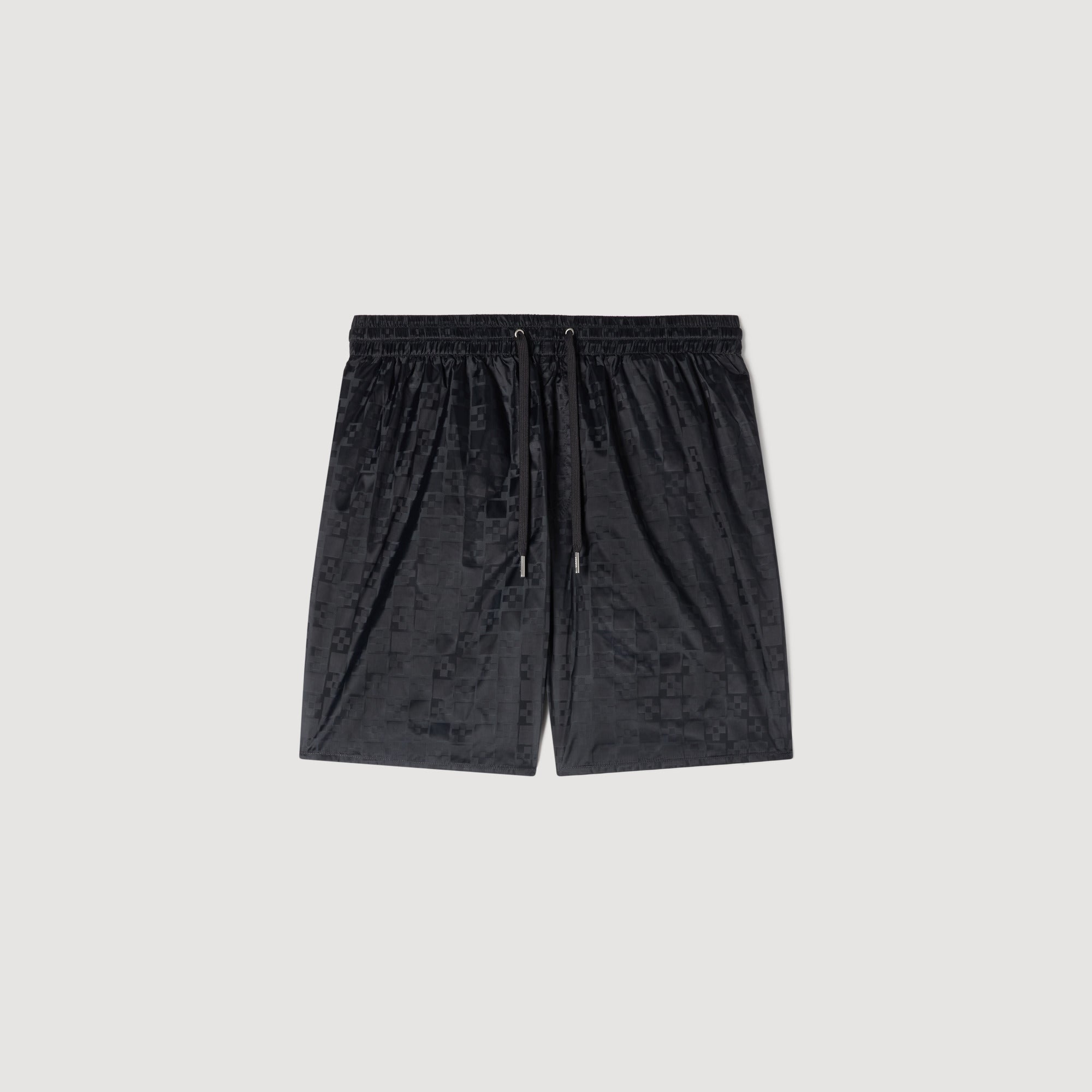 Squarecross Jacquard Mdc Square Cross Swim Shorts Dark Grey