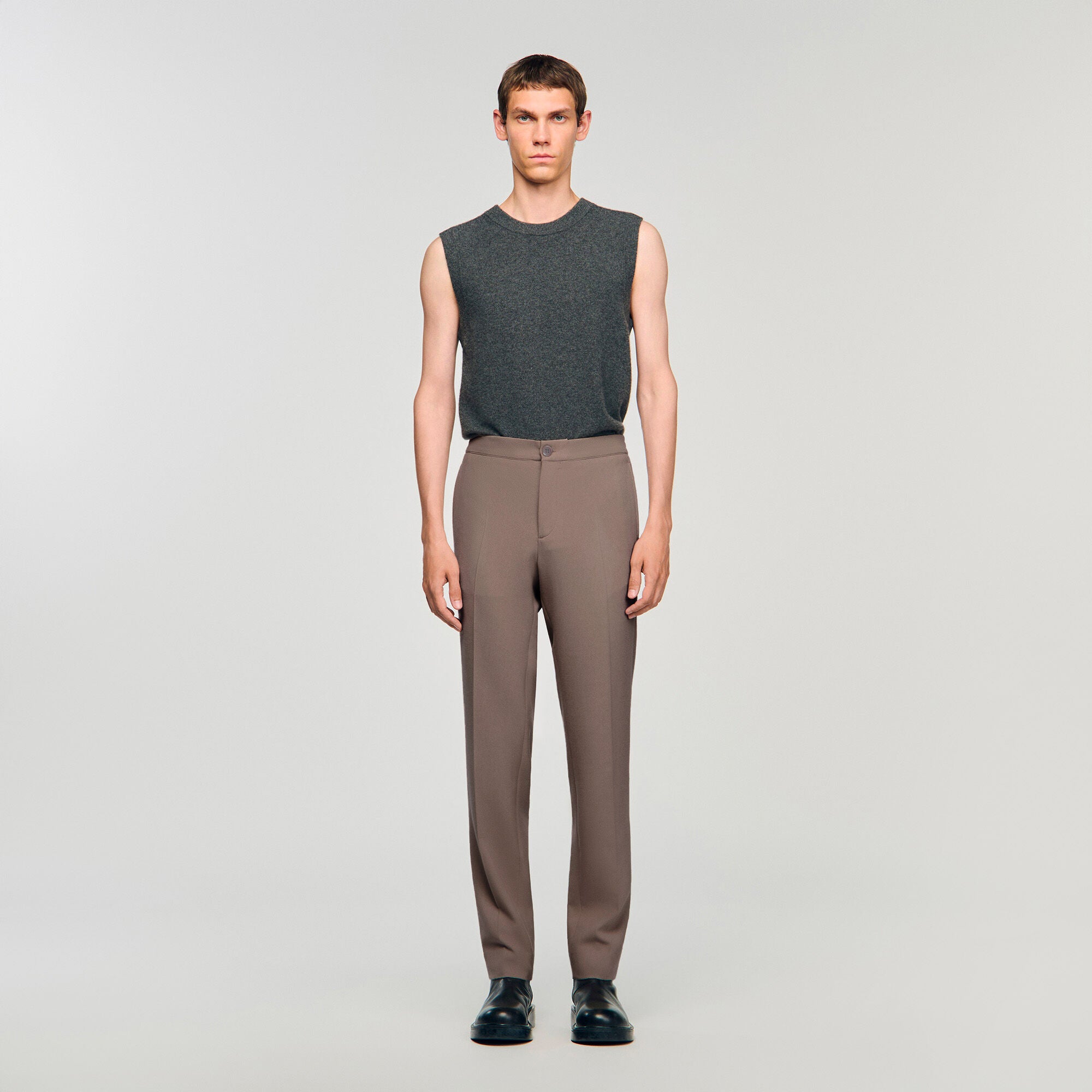 Jersey Jersey Trousers Light Taupe