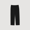 Wide-Leg Wool Trousers Black
