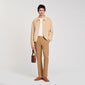 Linen Pant Suit Trousers Dark Sand