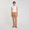  Linen Pant Suit Trousers Dark Sand