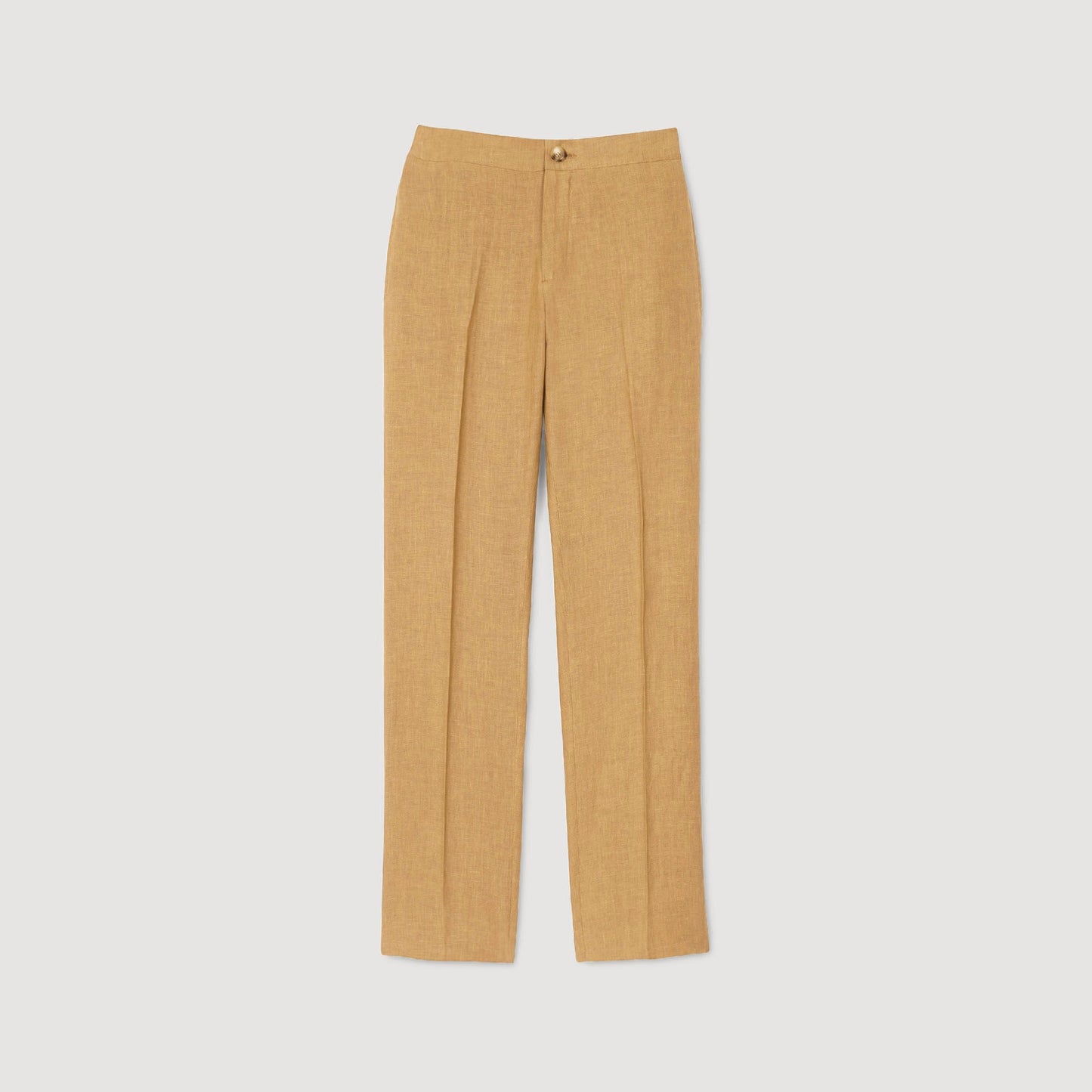  Linen Pant Suit Trousers Dark Sand