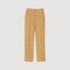  Linen Pant Suit Trousers Dark Sand