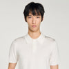 Pablo Short-Sleeve Knitted Polo Shirt White