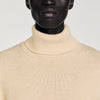 Yak Wool And Cashmere Turtleneck Jumper Beige