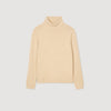 Yak Wool And Cashmere Turtleneck Jumper Beige
