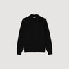 Industrial Wool jumper with a high collar Black