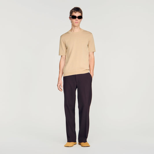 Pablo Tee Cotton  Knit Jumper Cappucino