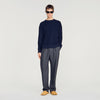 Sponge Crewneck  Knit Jumper Navy Blue