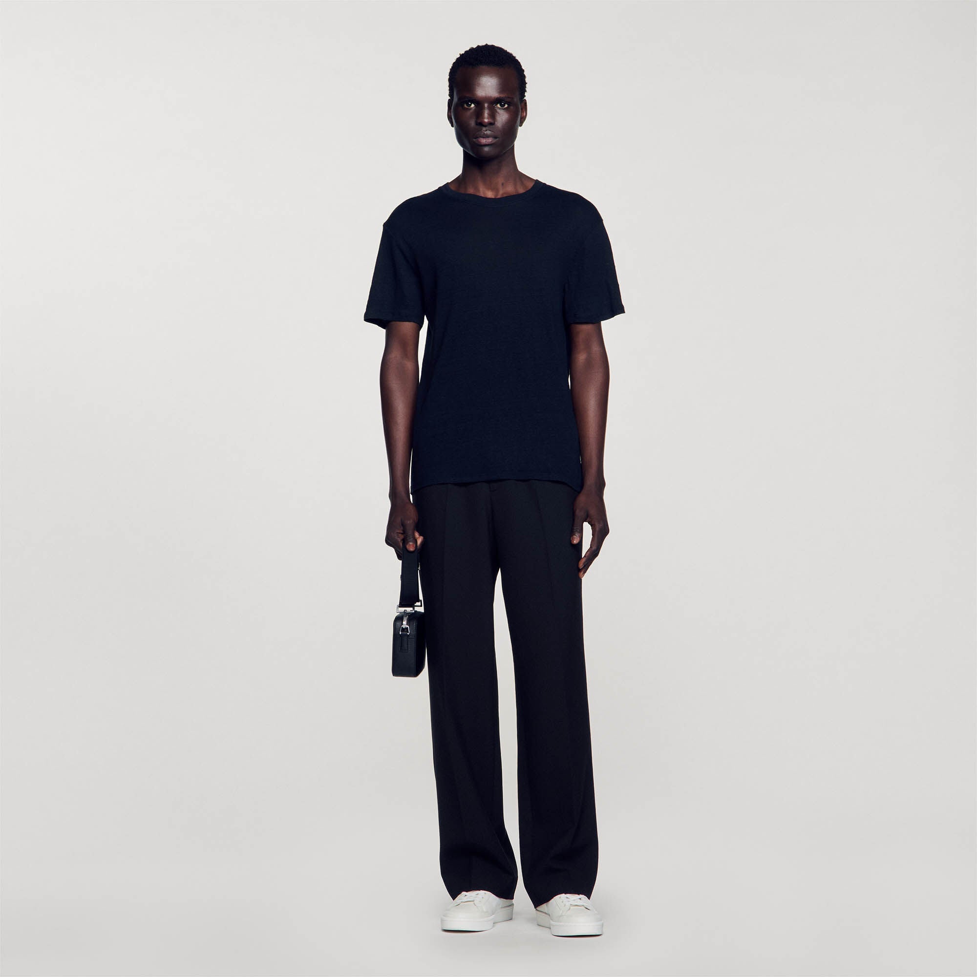 Linen T-Shirt Black