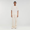 Tshirt Patch 4S Leather Logo T-Shirt Butter Cream