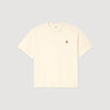 Tshirt Patch 4S Leather Logo T-Shirt Butter Cream