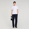 T Shirt With Double S Patch White