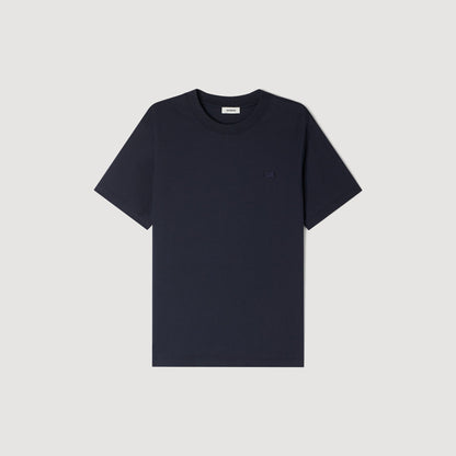 Retro Ss Classic Tee T-Shirt With Double S Patch Navy Blue