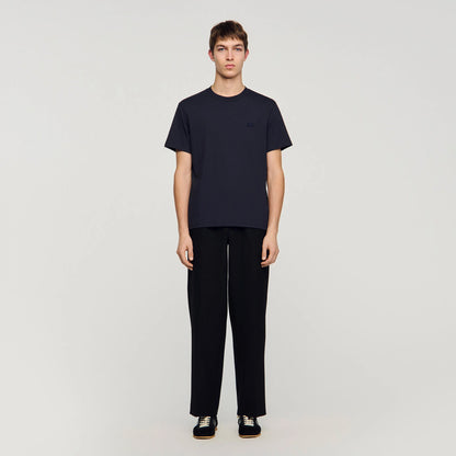 Retro Ss Classic Tee T-Shirt With Double S Patch Navy Blue