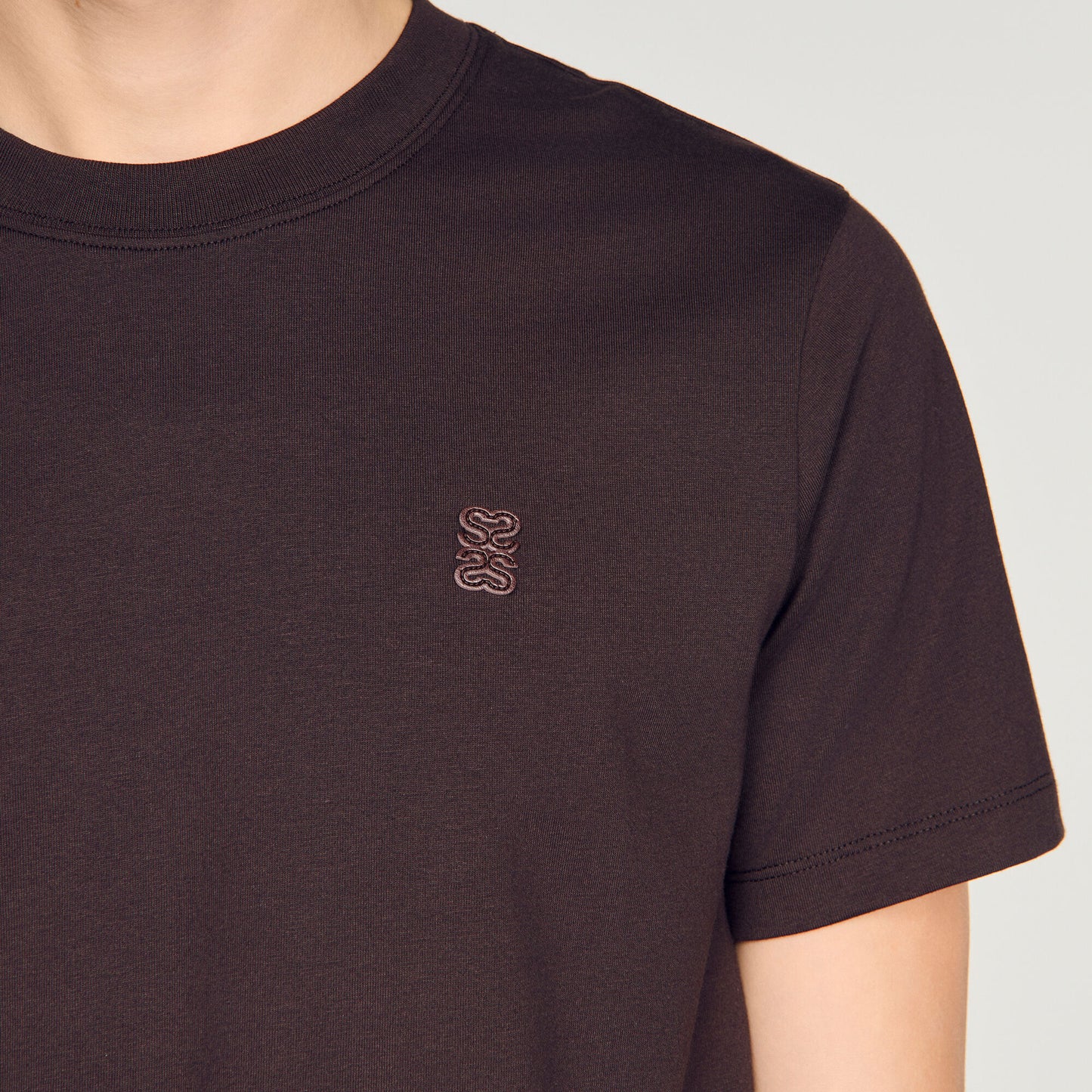 Tshirt Tonal Patch 4S  T-shirt Chocolate