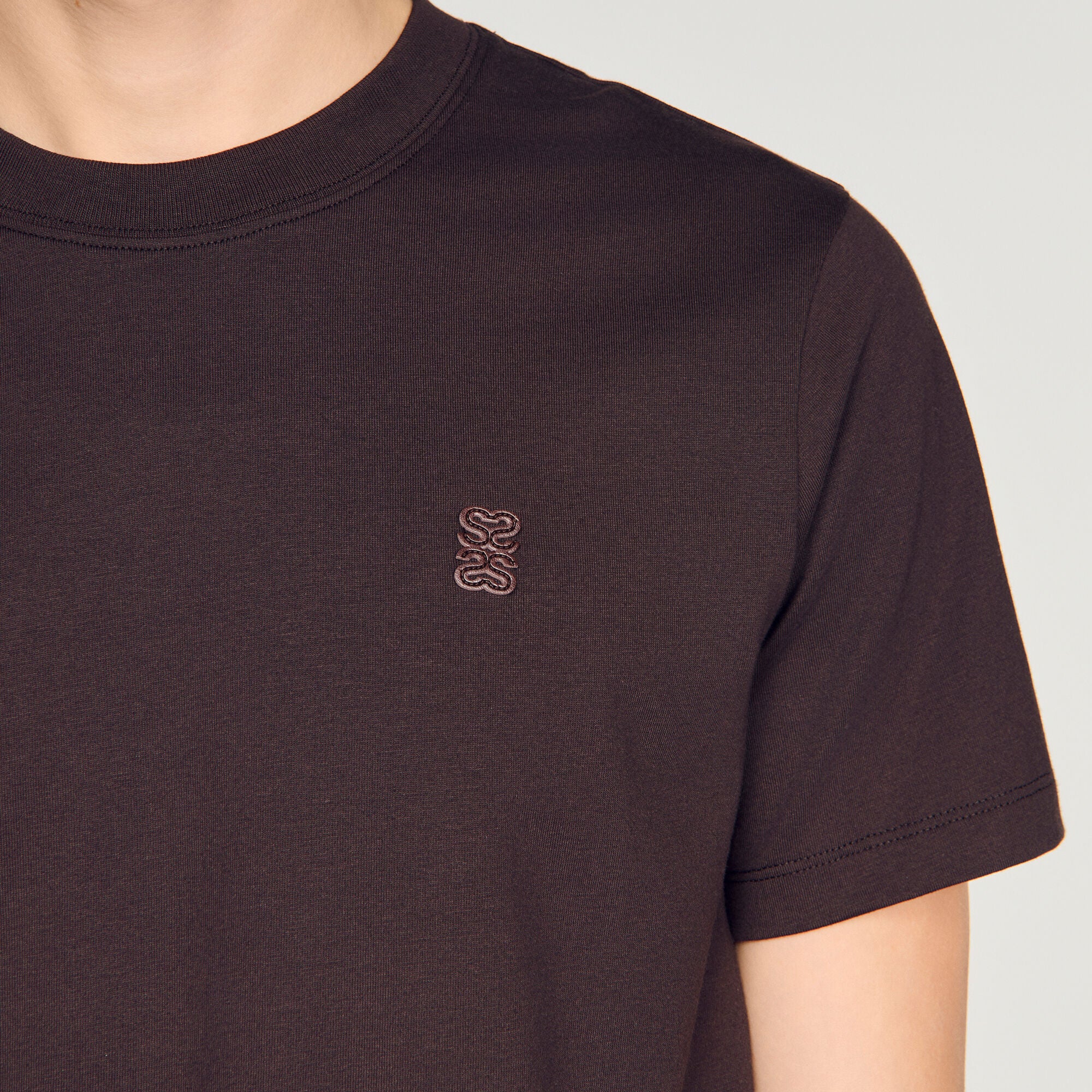 Tshirt Tonal Patch 4S  T-shirt Chocolate