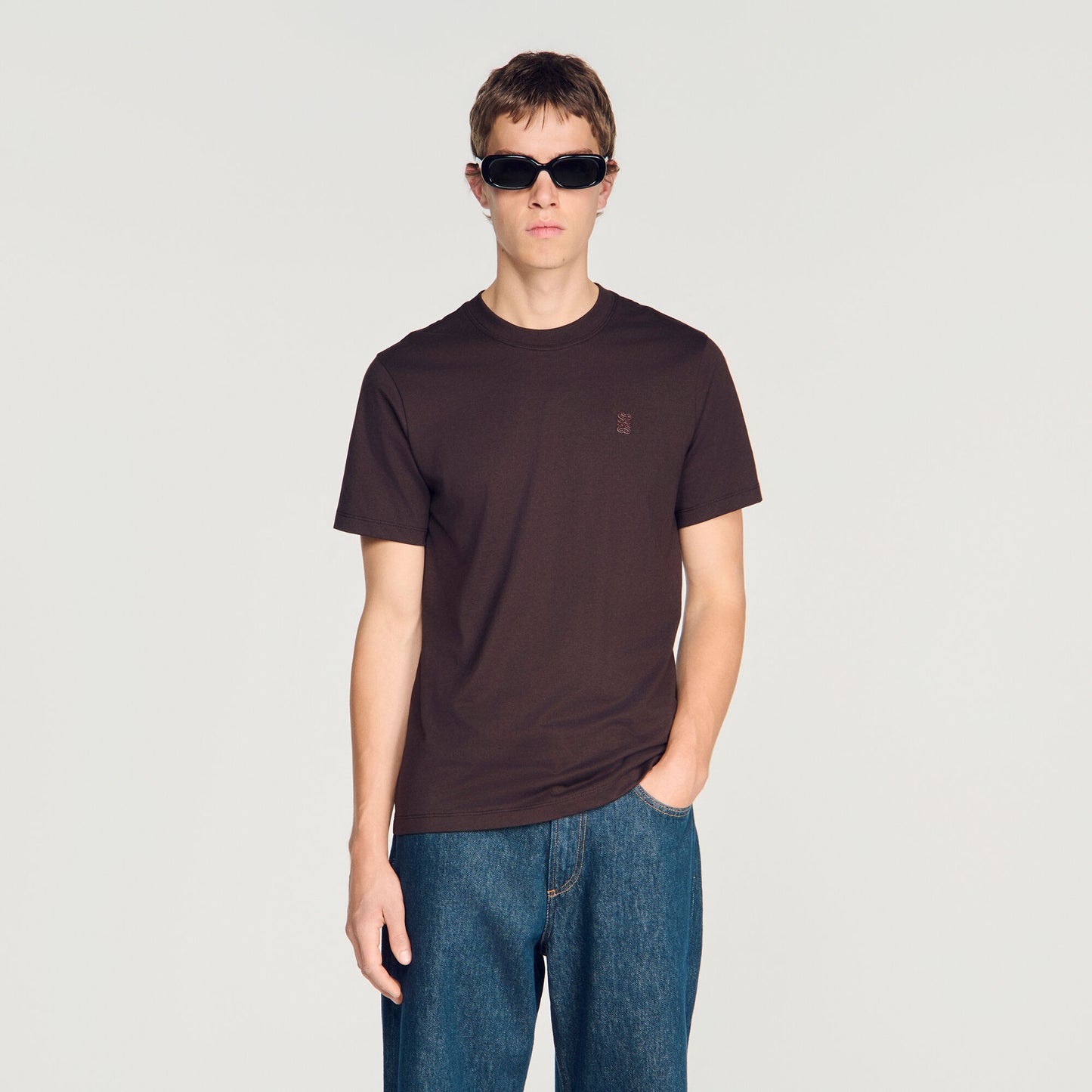 Tshirt Tonal Patch 4S  T-shirt Chocolate