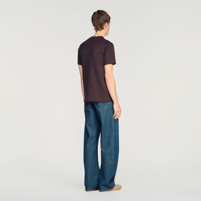 Tshirt Tonal Patch 4S  T-shirt Chocolate