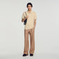 Polo Tonal Patch 4S Cotton polo shirt with leather logo Beige