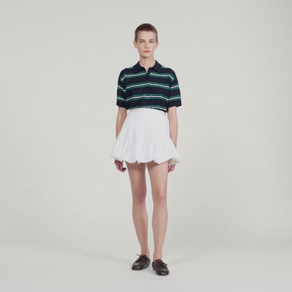 Meringue Short Bubble Skirt White