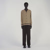 Square Cross Ml Printed Loose-Fit Shirt Beige