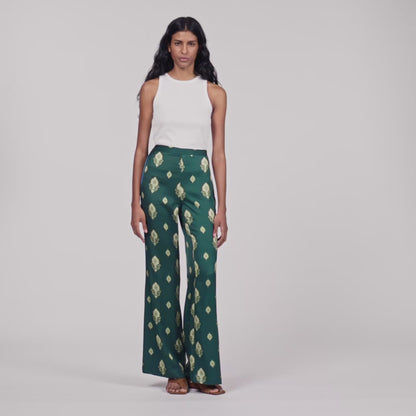 Curcuma  Straight Leg Jeans Green