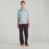 Velvet Flowers Mc  Shirt Sky Blue