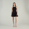 Darcy Short Dress With Pearl Collar Black