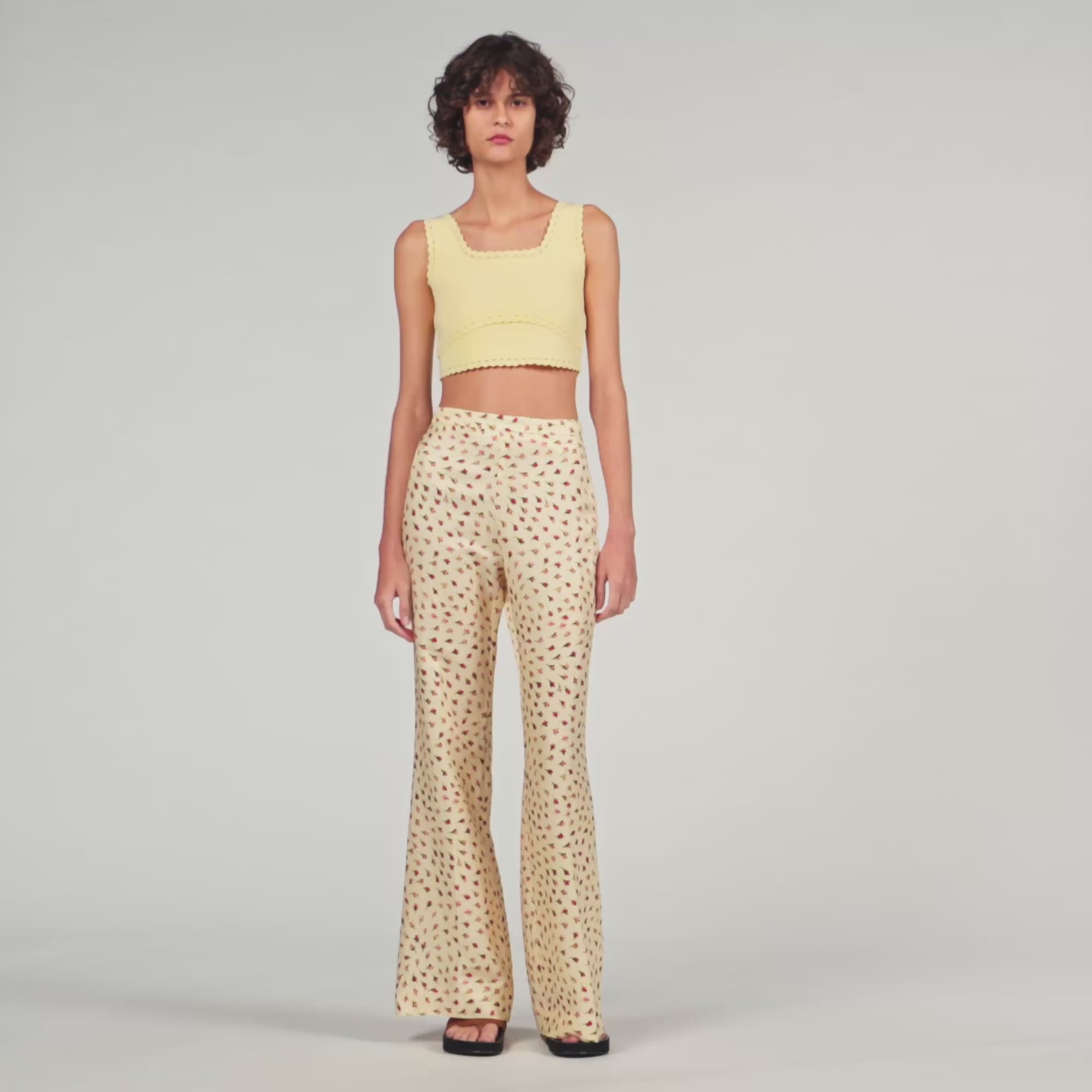 Sole Floral Trousers Butter / Pink